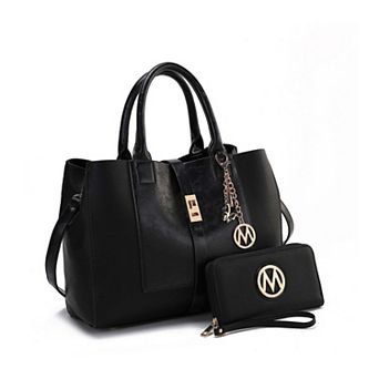 MKF Collection Yola Women's Satchel Handbag with Wristlet Wallet by Mia K.