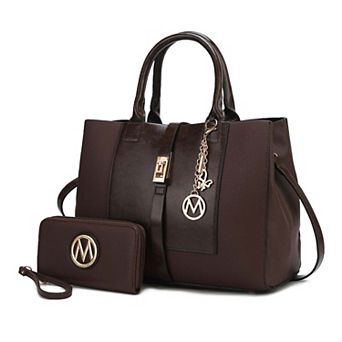 MKF Collection Yola Women's Satchel Handbag with Wristlet Wallet by Mia K.