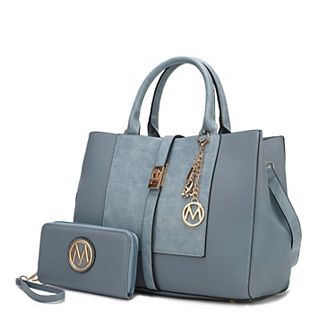 MKF Collection Yola Women's Satchel Handbag with Wristlet Wallet by Mia K.