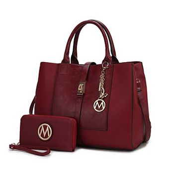 MKF Collection Yola Women's Satchel Handbag with Wristlet Wallet by Mia K.