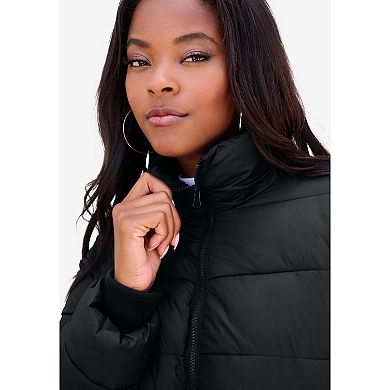 Roaman's Women's Plus Size Plus Size Lightweight Quilted Jacket