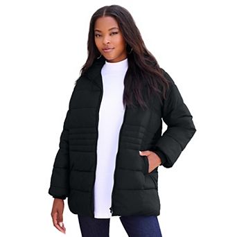 Roaman's Women's Plus Size Plus Size Lightweight Quilted Jacket