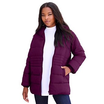 Roaman's Women's Plus Size Plus Size Lightweight Quilted Jacket