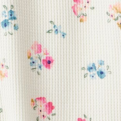 Baby & Toddler Girl Carter's Flower Print Snug Fit Footed Pajamas