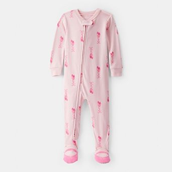 Baby Girl Carter's Ballet Print Footed Pajamas