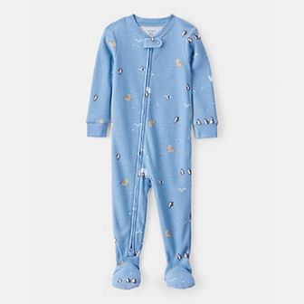 Baby & Toddler Boy Carter's Arctic Animal Print Snug Fit Footed Pajamas