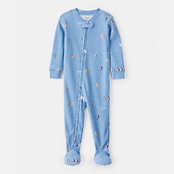 Baby & Toddler Boy Carter's Arctic Animal Print Snug Fit Footed Pajamas