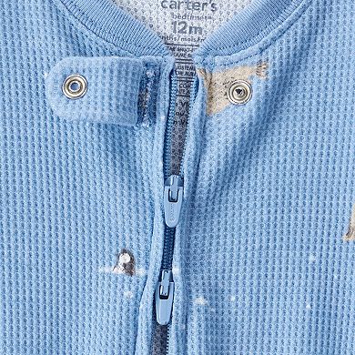 Baby & Toddler Boy Carter's Arctic Animal Print Snug Fit Footed Pajamas