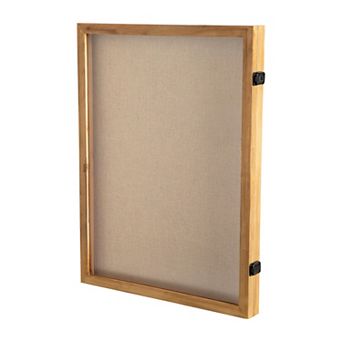 Merrick Lane 18" X 24" Shadow Display Case With Linen Liner