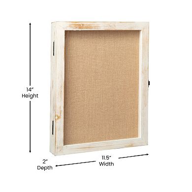 Merrick Lane 11" X 14" Shadow Display Case With Linen Liner