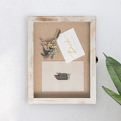 Merrick Lane 11" X 14" Shadow Display Case With Linen Liner