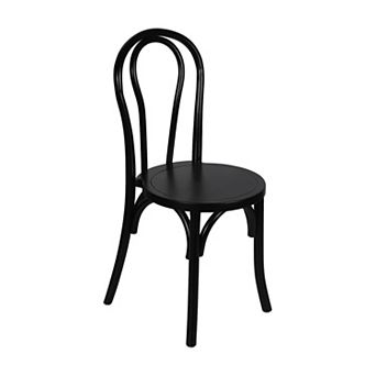Merrick Lane Dining Chair With Stack Design, Elegant Wood Finish