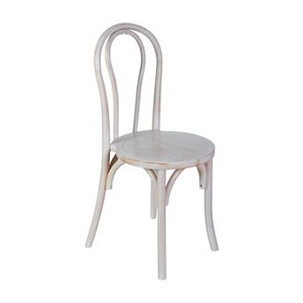 Merrick Lane Dining Chair With Stack Design, Elegant Wood Finish