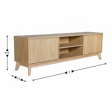 Merrick Lane Mid-century Modern TV Stand with Storage