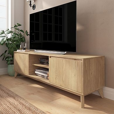 Merrick Lane Mid-century Modern TV Stand with Storage