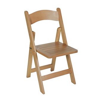 Merrick Lane Versatile Use Solid Wood Dining Chair With Portable, Foldable Design