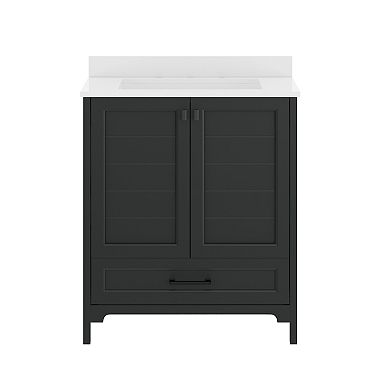 Merrick Lane Single Sink Vanity with Undermount Basin, Storage Cabinet, Drawer