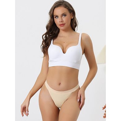 10 Packs Women's Breathable Underwear Leak Proof Stretch Thongs 4 Layers Medium Waist Panties