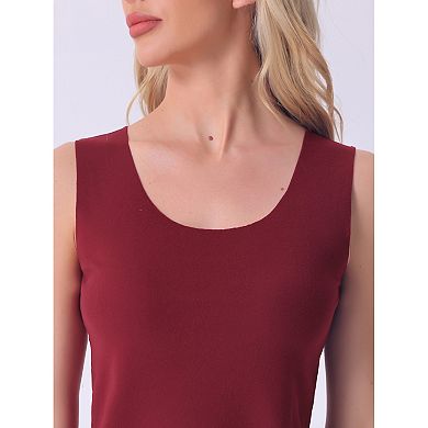 Women's Tank Top Plush Sleeveless Warm Thick Layer Camisole Fall Winter