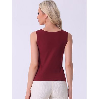 Women's Tank Top Plush Sleeveless Warm Thick Layer Camisole Fall Winter