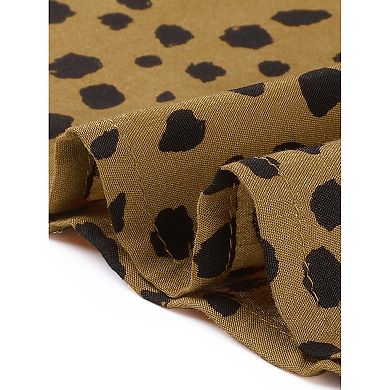 Plus Size Top for Women Polka Dot V Neck Long Sleeve Casual Work Business Blouse Shirts