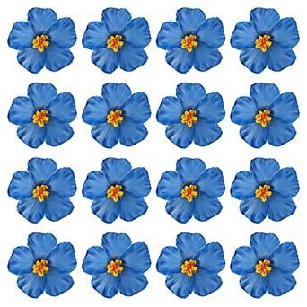 16 Pack Artificial Flowers Hair Clip, Hawaiian Hibiscus Flowers DIY Foam Hibiscus Flower