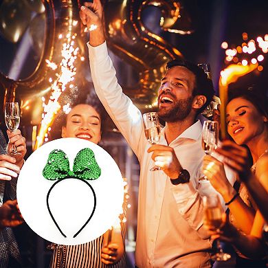 Sequined Handmade Bow Headband for Halloween for Girls 1 Pc