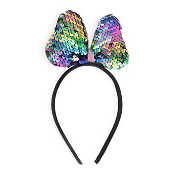 Sequined Handmade Bow Headband for Halloween for Girls 1 pc