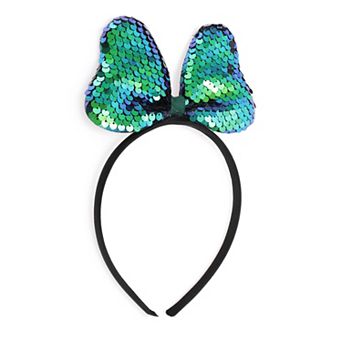 Sequined Handmade Bow Headband for Halloween for Girls 1 pc