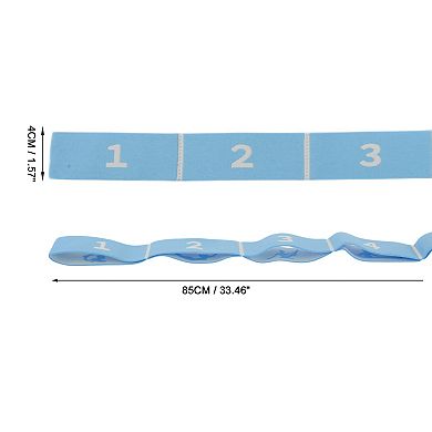 1Pc Women 8 Grids Yoga Stretch Bands for Gym Stretching Exercise