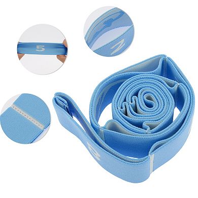 1Pc Women 8 Grids Yoga Stretch Bands for Gym Stretching Exercise