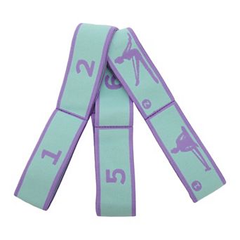 1 pc Women 8 Grids Yoga Stretch Bands for Gym Stretching Exercise