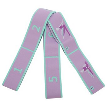 1 pc Women 8 Grids Yoga Stretch Bands for Gym Stretching Exercise