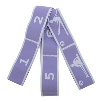 1 pc Women 8 Grids Yoga Stretch Bands for Gym Stretching Exercise