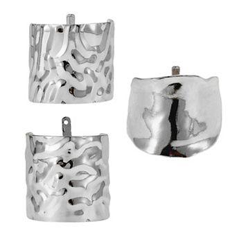 3 pc Ponytail Buckle Hair Clip, High Buckle Ponytail Holders with Decorative Rings Decoration