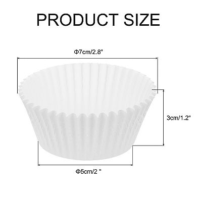 100 Pcs Cupcake Liners, Muffins Paper Baking Cups Wrappers Standard Greaseproof for Baking Cupcake