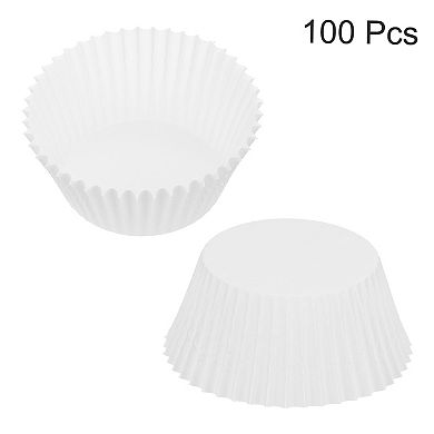 100 Pcs Cupcake Liners, Muffins Paper Baking Cups Wrappers Standard Greaseproof for Baking Cupcake