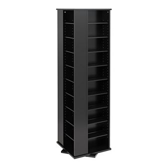 Prepac 20-Shelf Rotating Media Tower