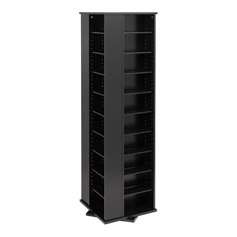 Prepac Media Tower, Black, Furniture