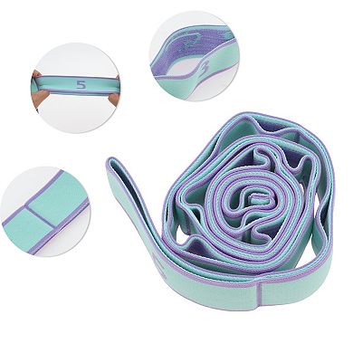 1 Pc Women 9 Grids Yoga Stretch Bands for Gym Stretching Exercise