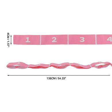 1Pc Women 12 Grids Yoga Stretch Bands for Gym Stretching Exercise