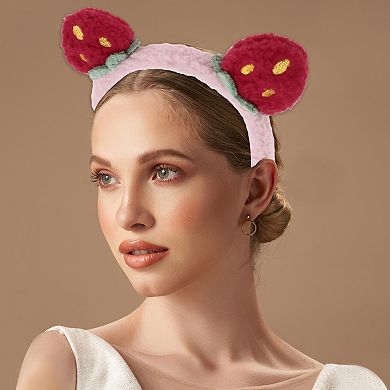 1 Pc Elegant Strawberry Headbands for Women 7.87"x8.27"x0.79"