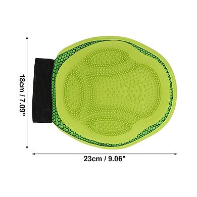 1 Pc Lightweight Pet Grooming Gloves for Bathroom Pet Store Yellow Green