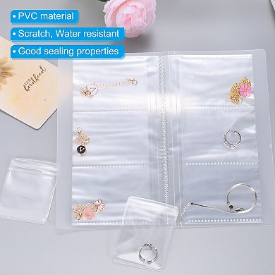 1 Set Clear Earring Organizer Book, Jewelry Organizer Earring Storage Cases with Pocket 288 Grids