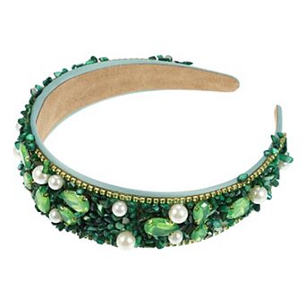 1 pc Green Personalized Design Colorful Crushed Turquoise Diamond Fashion Headband Hair Accessories