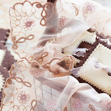 Retro Lace Placemat 12x16 Inch Oval Embroidered Table Place Mats Crochet Doilies Coasters Cup Mat