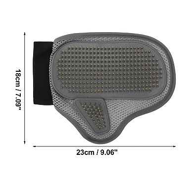 1 Pc Steel Needle Pet Grooming Gloves for Bathroom Pet Store Grey