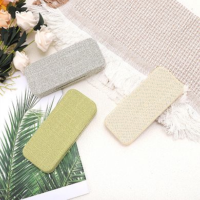 Burlap Eyeglasses Case Portable Eyeglasses Storage 6.5"x2.56"x1.18"