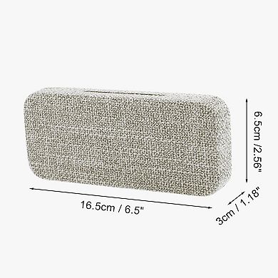 Burlap Eyeglasses Case Portable Eyeglasses Storage 6.5"x2.56"x1.18"