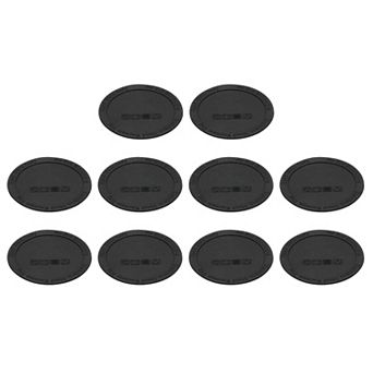 10 pc Rubber Bottoms for Sublimation Tumblers, Tumbler Silicone Bottom 2.56" Black